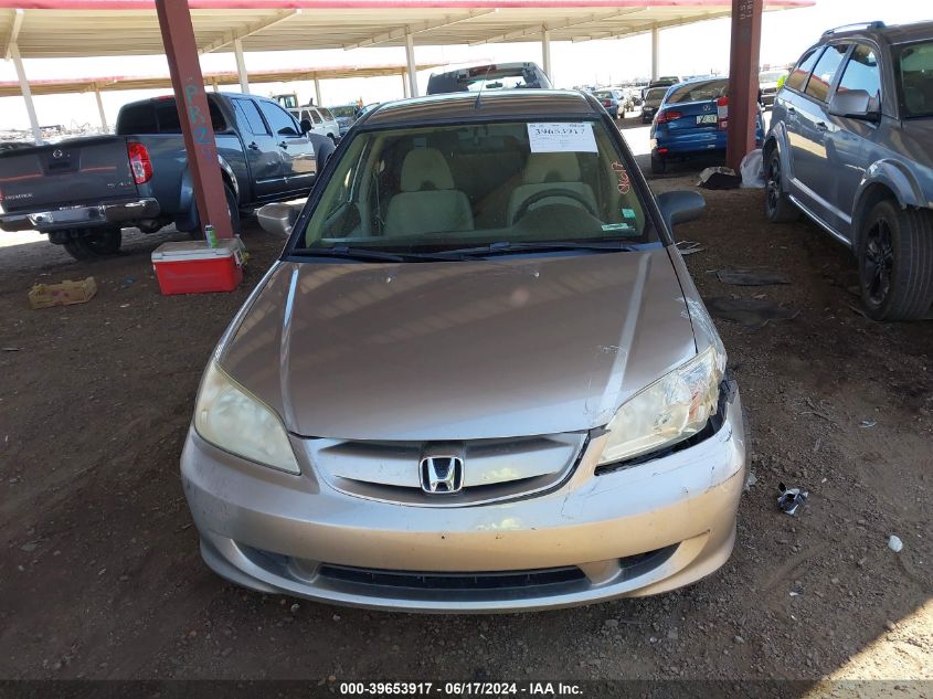 2004 Honda Civic Hybrid VIN: JHMES96664S017698 Lot: 39653917
