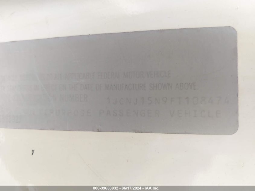 1985 Jeep Grand Wagoneer VIN: 1JCNJ15N9FT108474 Lot: 39653932