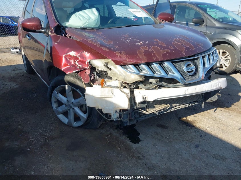 2010 Nissan Murano S VIN: JN8AZ1MU9AW002880 Lot: 39653961