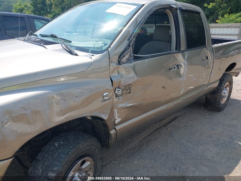 2008 Dodge Ram 2500 Slt/Power Wagon VIN: 3D7KS28A58G194064 Lot: 39653995