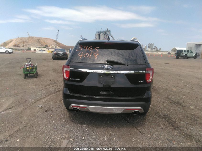 2017 Ford Explorer Limited VIN: 1FM5K8F8XHGE42830 Lot: 39654018