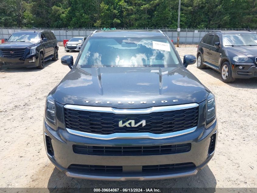 2022 Kia Telluride Ex VIN: 5XYP34HC2NG312706 Lot: 39654067