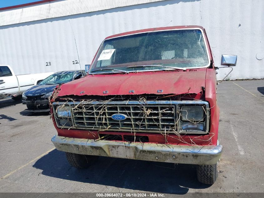 1981 Ford Econoline E250 Van VIN: 2FTEE24F0BBA08327 Lot: 39654072