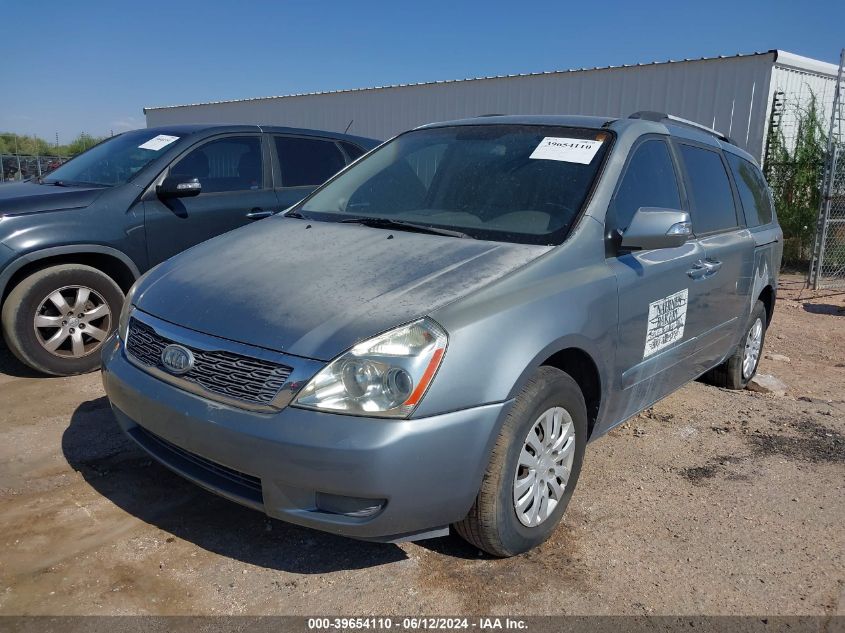 2011 Kia Sedona Lx VIN: KNDMG4C74B6376021 Lot: 39654110