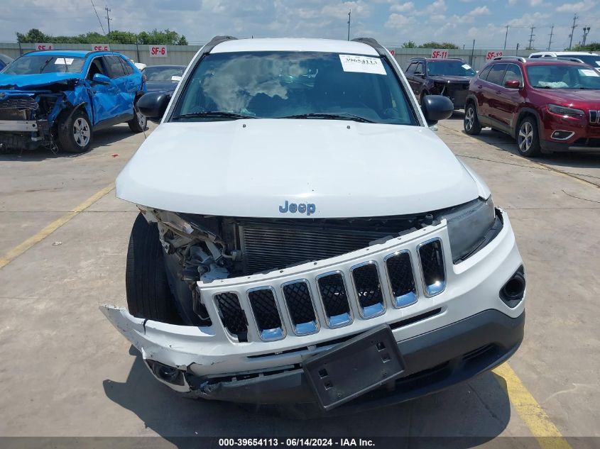 2016 Jeep Compass Sport VIN: 1C4NJCBA9GD612095 Lot: 39654113