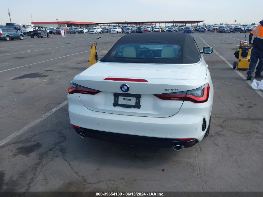 2024 BMW 4 Series 430I VIN: WBA23AT05RCP63836 Lot: 39654130