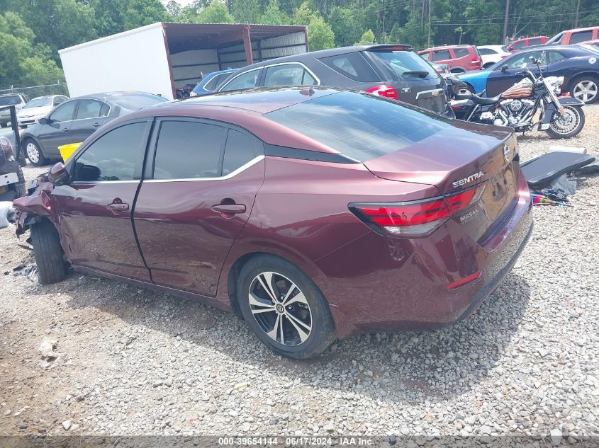 2020 Nissan Sentra Sv Xtronic Cvt VIN: 3N1AB8CV4LY302344 Lot: 39654144