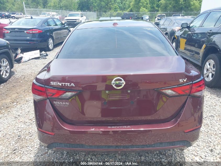 2020 Nissan Sentra Sv Xtronic Cvt VIN: 3N1AB8CV4LY302344 Lot: 39654144