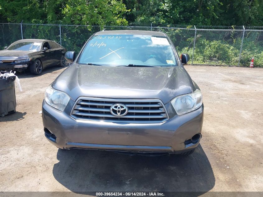 2010 Toyota Highlander Base V6 VIN: 5TDBK3EH4AS022763 Lot: 39654234