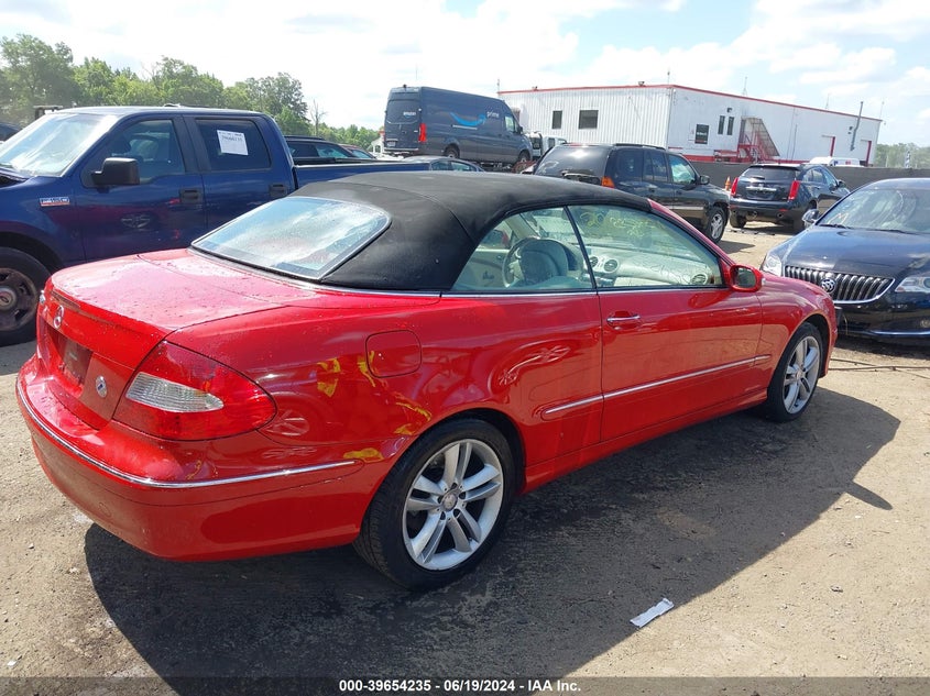 2008 Mercedes-Benz Clk 350 VIN: WDBTK56F78T090224 Lot: 39654235