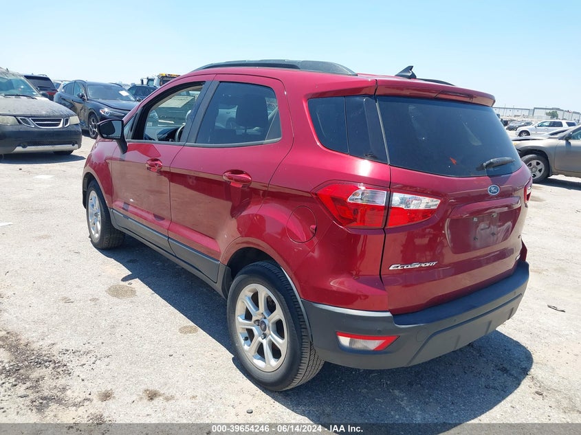 VIN MAJ3P1TE8JC161174 2018 FORD ECOSPORT SE