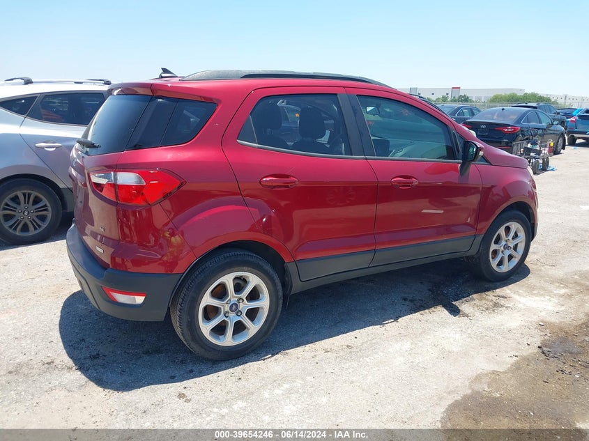 VIN MAJ3P1TE8JC161174 2018 FORD ECOSPORT SE