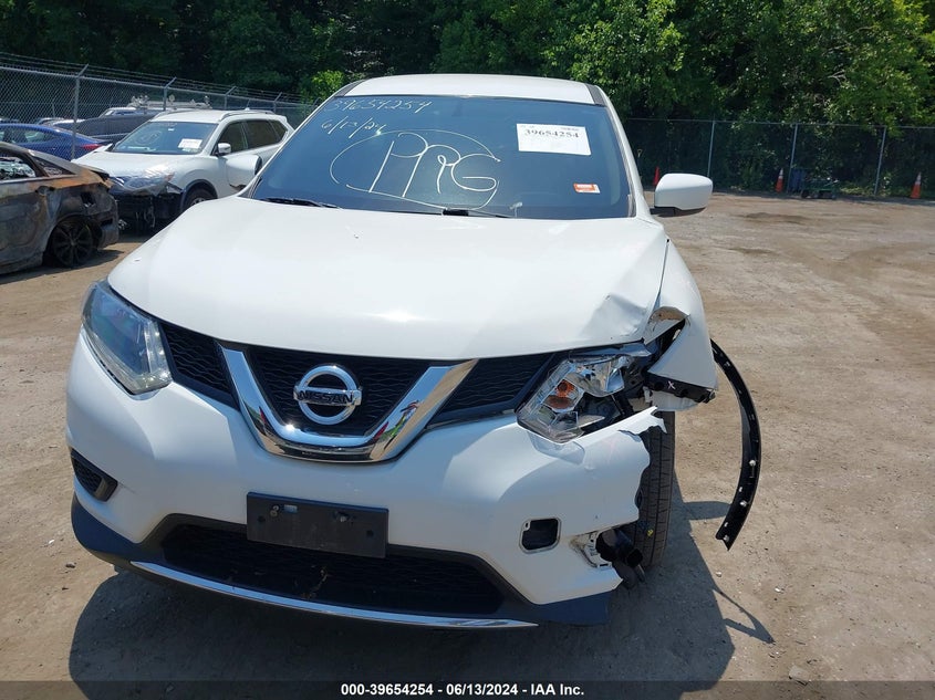 2016 Nissan Rogue S VIN: JN8AT2MV4GW138603 Lot: 39654254