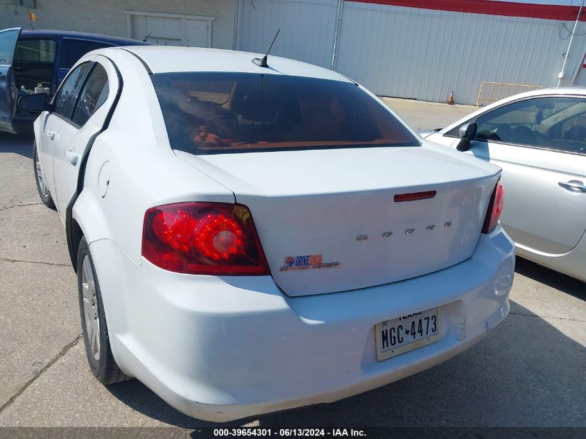 2014 Dodge Avenger Se VIN: 1C3CDZAB6EN214771 Lot: 39654301