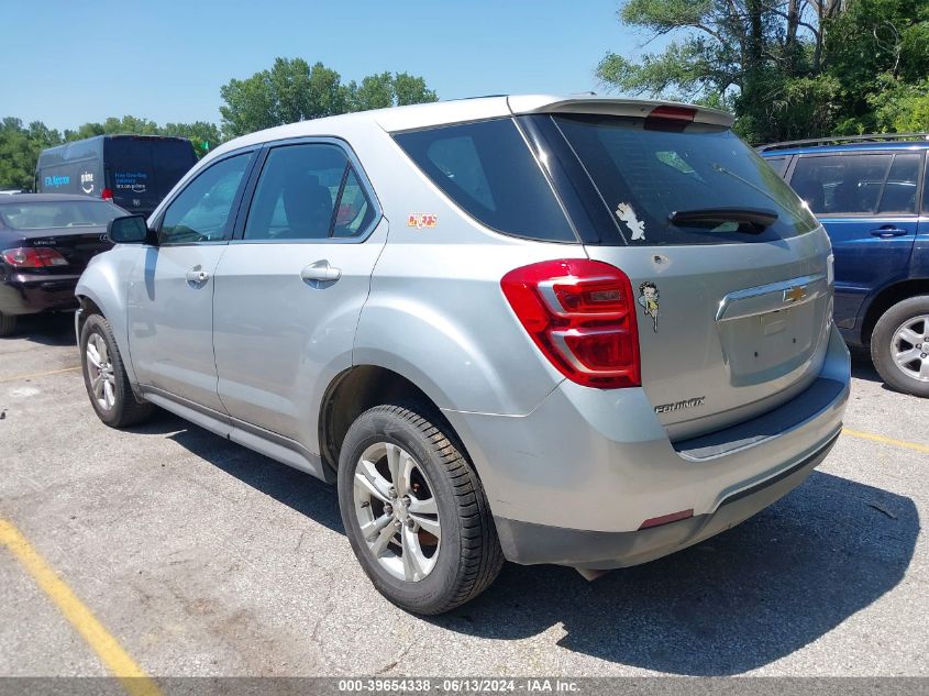 2017 Chevrolet Equinox Ls VIN: 2GNALBEK0H1560626 Lot: 39654338