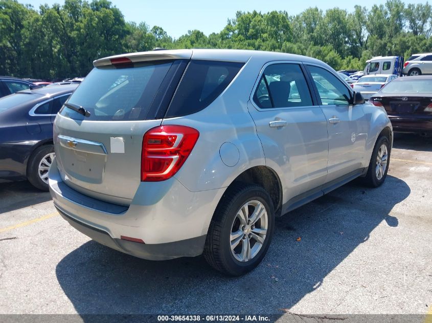 2017 Chevrolet Equinox Ls VIN: 2GNALBEK0H1560626 Lot: 39654338