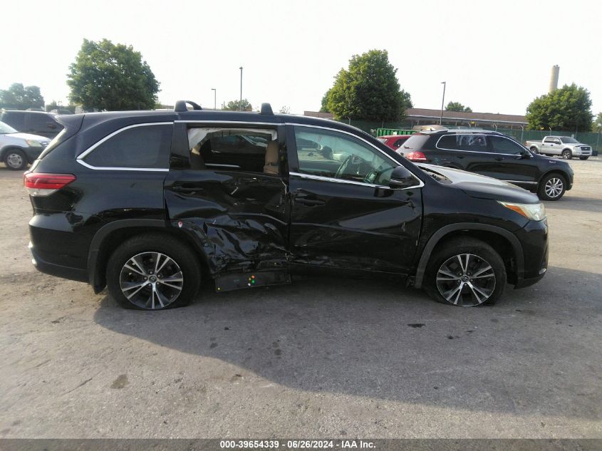 2017 Toyota Highlander Le/Le Plus VIN: 5TDBZRFH3HS463341 Lot: 39654339