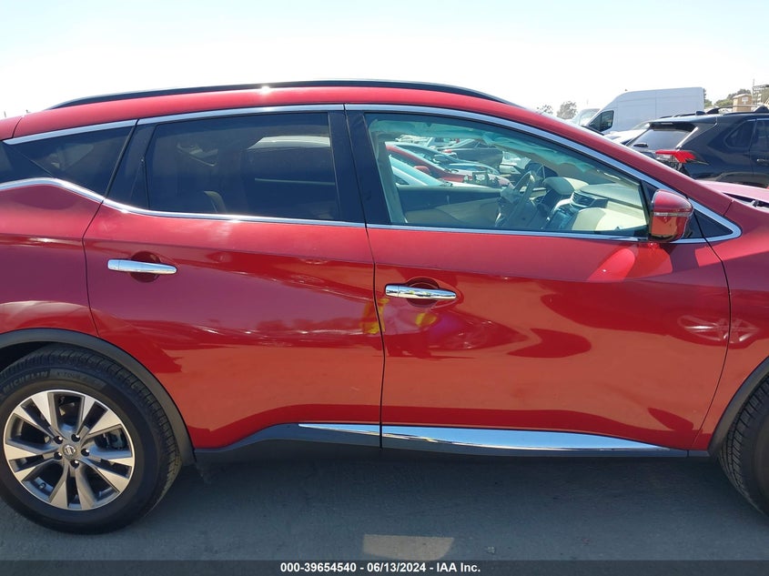 2016 Nissan Murano Sv VIN: 5N1AZ2MG4GN110023 Lot: 39654540