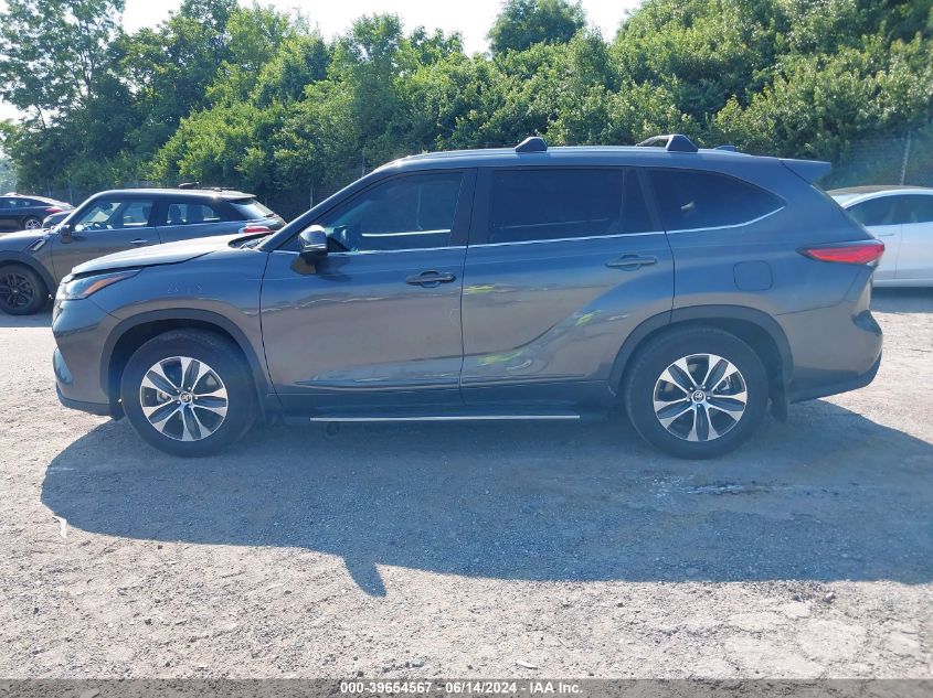 2023 Toyota Highlander Xle VIN: 5TDKDRAH2PS519581 Lot: 39654567