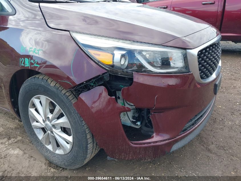 2016 Kia Sedona Lx VIN: KNDMB5C13G6145246 Lot: 39654611