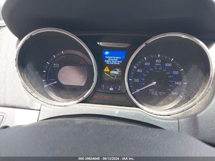 2013 Hyundai Sonata Hybrid VIN: KMHEC4A42DA084288 Lot: 39654649