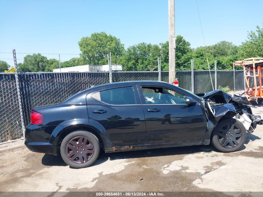 1C3CDZAB7CN115289 2012 Dodge Avenger Se