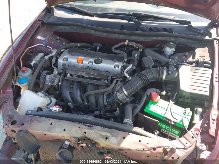 2010 Honda Accord 2.4 Lx VIN: 1HGCP2F33AA014476 Lot: 39654662