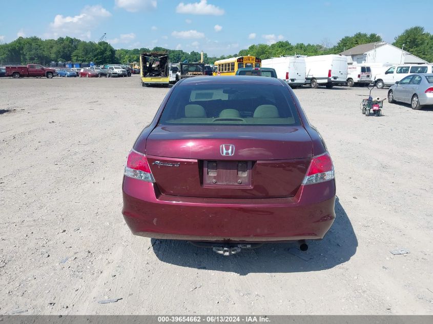 2010 Honda Accord 2.4 Lx VIN: 1HGCP2F33AA014476 Lot: 39654662