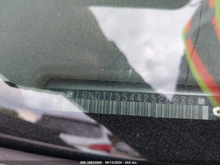 2004 Chevrolet Trailblazer Lt VIN: 1GNDT13S442326686 Lot: 39654666