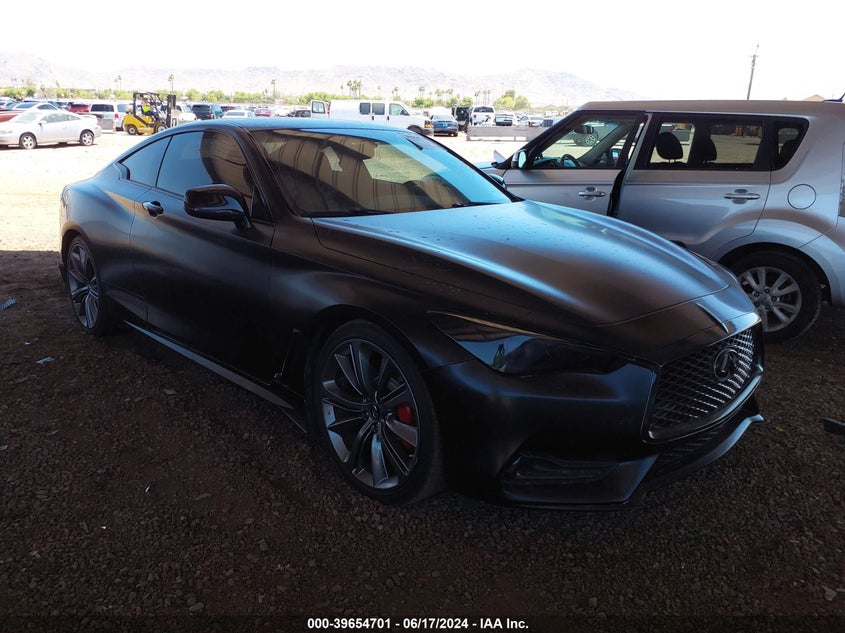 2018 Infiniti Q60 3.0T Red Sport 400 VIN: JN1FV7EK8JM530339 Lot: 39654701