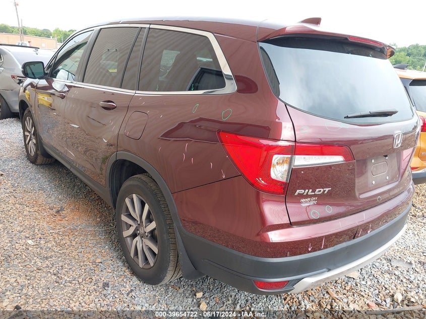 VIN 5FNYF5H59MB017935 2021 HONDA PILOT EXL