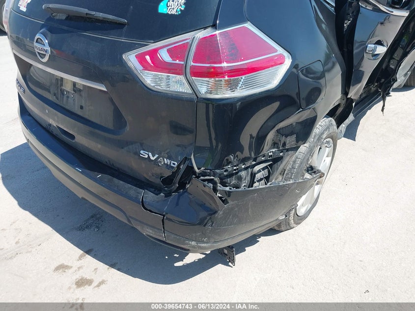 2016 Nissan Rogue Sv VIN: JN8AT2MV3GW147650 Lot: 39654743