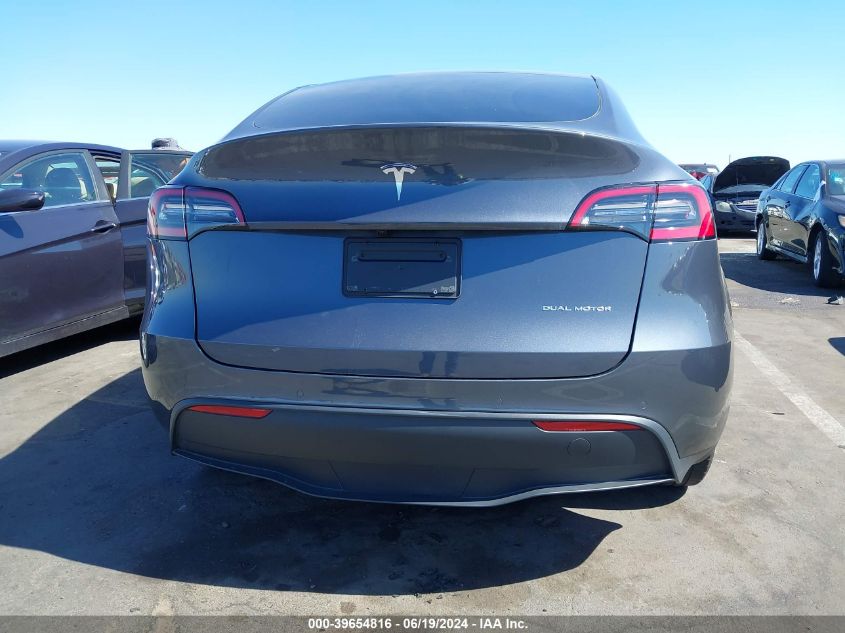 2021 Tesla Model Y Long Range Dual Motor All-Wheel Drive VIN: 5YJYGDEEXMF078674 Lot: 39654816