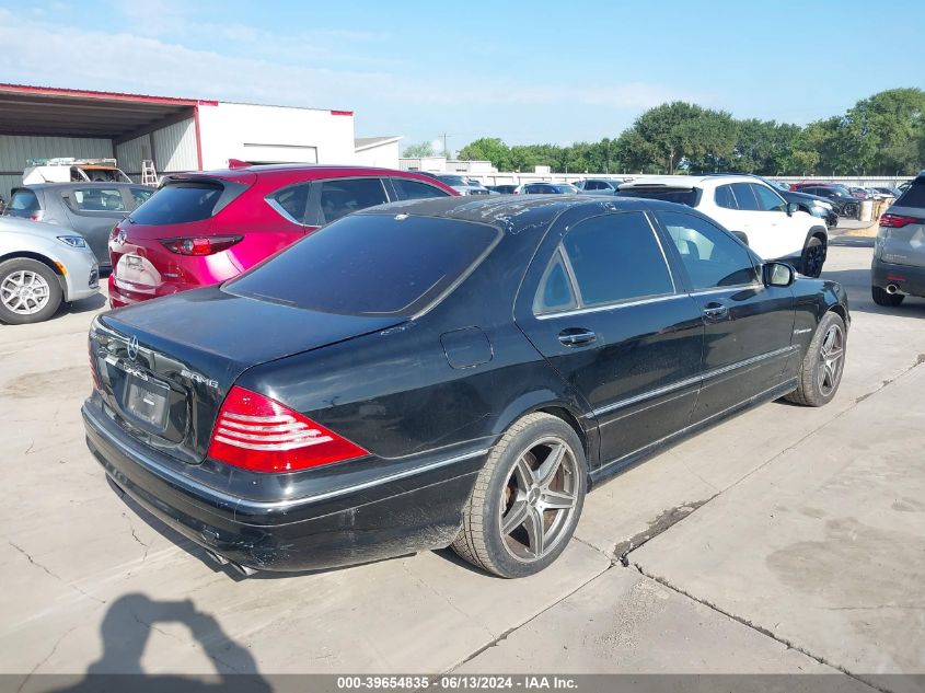 2003 Mercedes-Benz S 55 Amg VIN: WDBNG74JX3A375842 Lot: 39654835