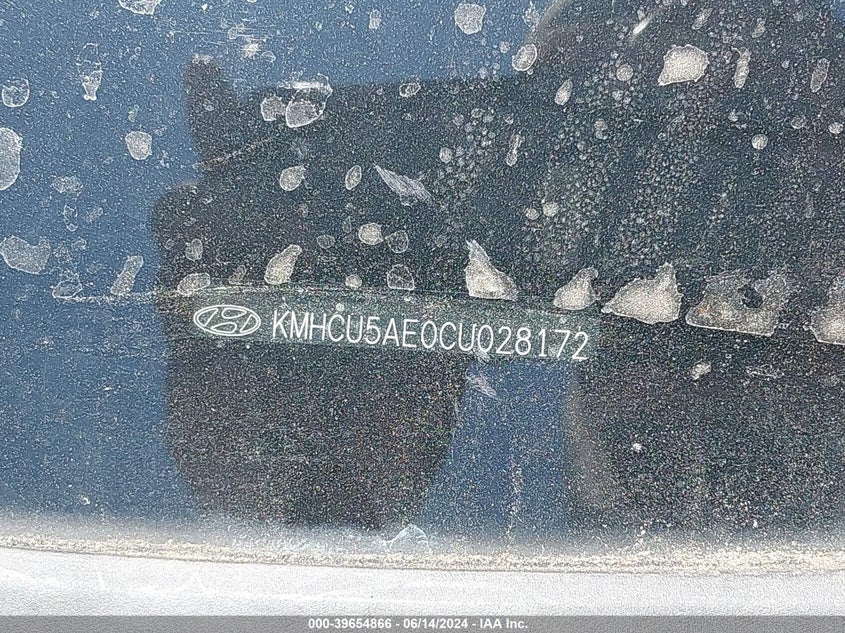 2012 Hyundai Accent Se VIN: KMHCU5AE0CU028172 Lot: 39654866