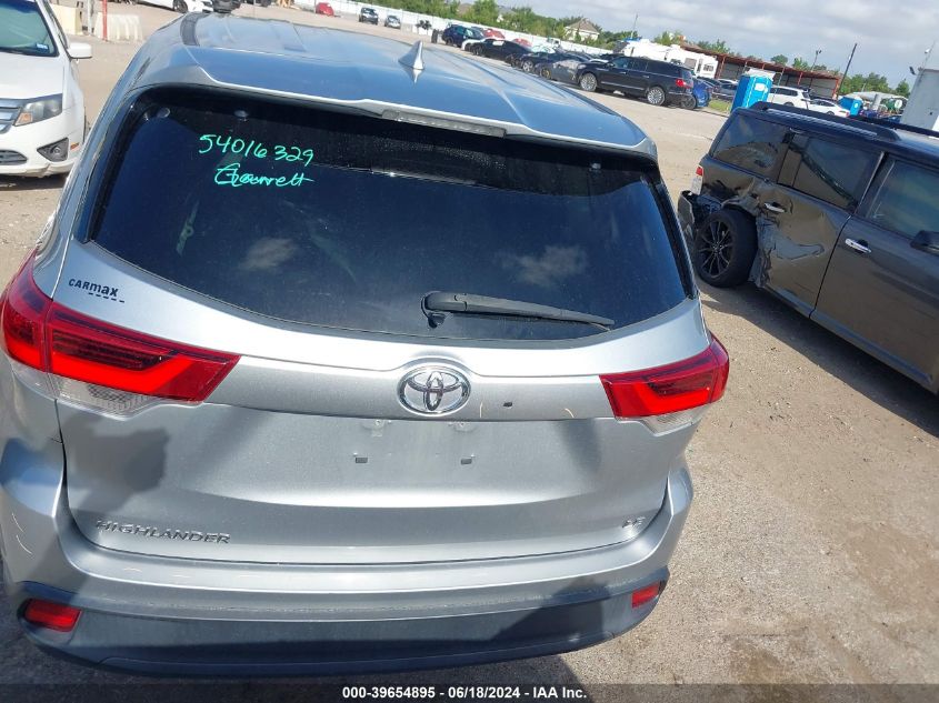 2018 Toyota Highlander Le Plus VIN: 5TDZZRFH1JS269492 Lot: 39654895