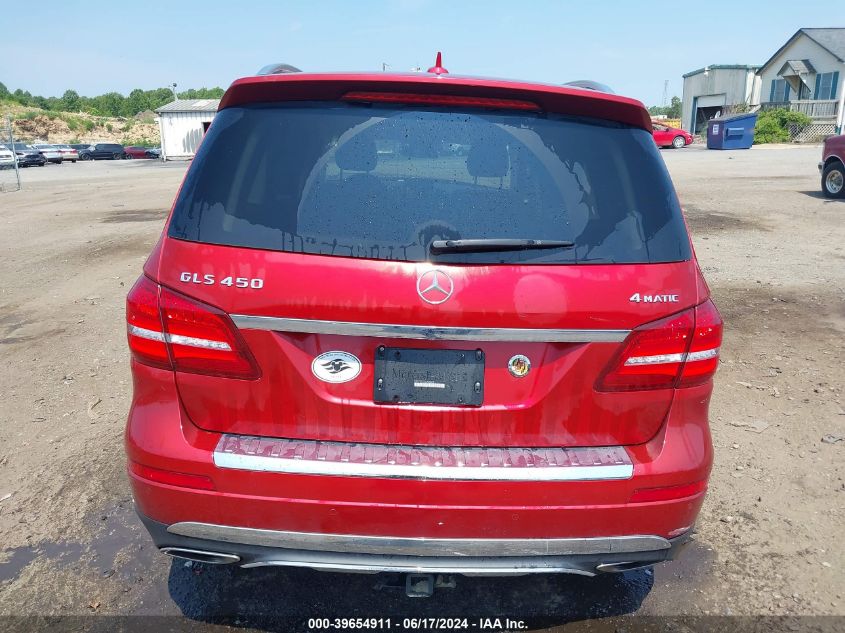 2017 Mercedes-Benz Gls 450 4Matic VIN: 4JGDF6EE4HA765043 Lot: 39654911