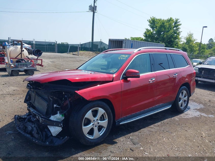 2017 Mercedes-Benz Gls 450 4Matic VIN: 4JGDF6EE4HA765043 Lot: 39654911