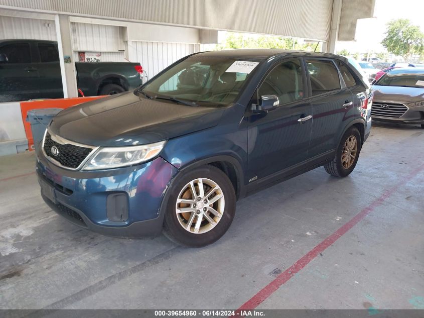 2015 Kia Sorento Lx VIN: 5XYKTCA69FG601012 Lot: 39654960