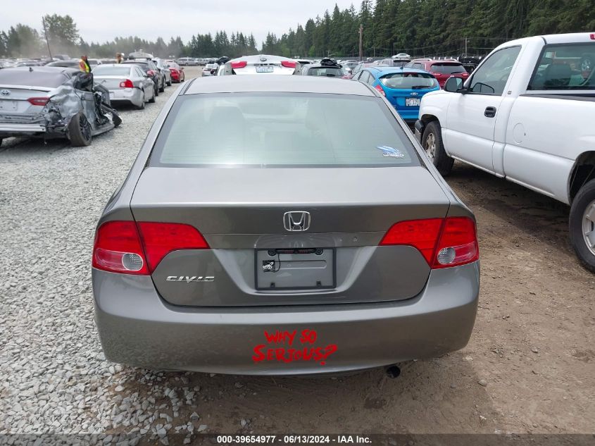 2008 Honda Civic Lx VIN: 2HGFA16518H303068 Lot: 39654977