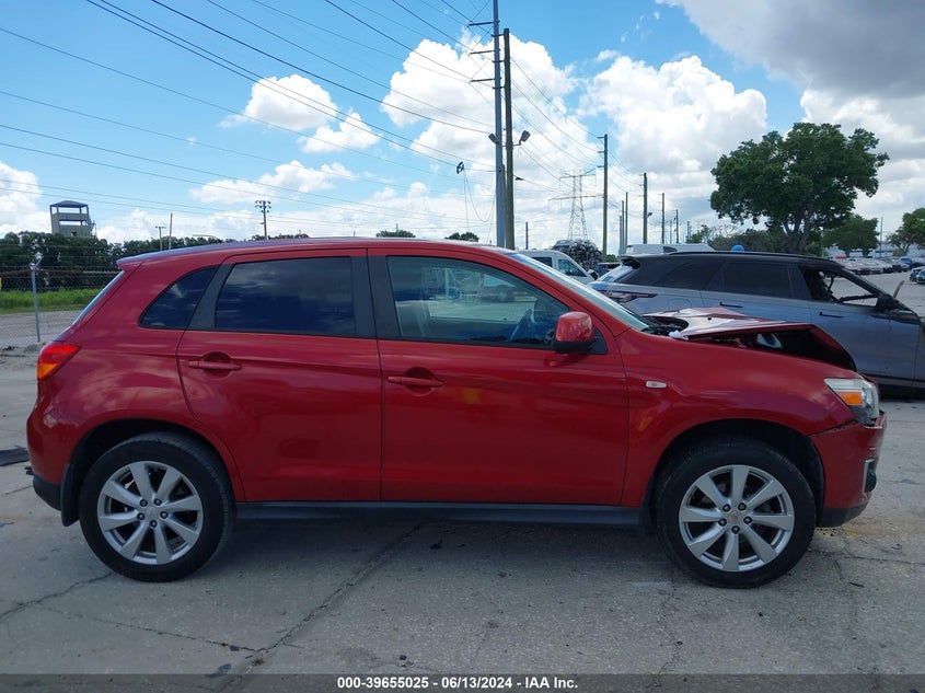 2015 Mitsubishi Outlander Sport Es VIN: 4A4AP3AU0FE056883 Lot: 39655025