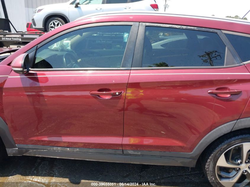 2016 Hyundai Tucson Sport VIN: KM8J33A27GU095426 Lot: 39655051