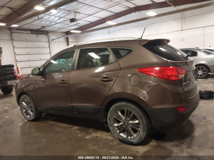 2014 Hyundai Tucson Se VIN: KM8JUCAG5EU812766 Lot: 39655110