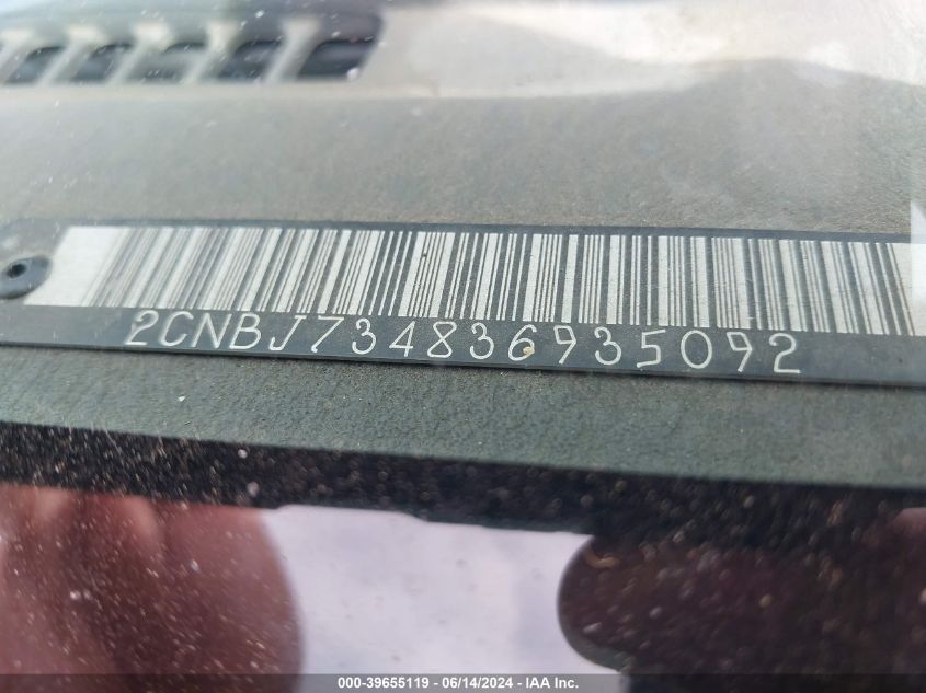 2003 Chevrolet Tracker Hard Top Zr2 VIN: 2CNBJ734836935092 Lot: 39655119