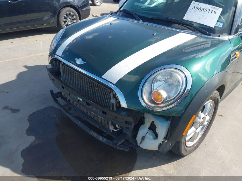 2013 Mini Hardtop Cooper VIN: WMWSU3C5XDT684725 Lot: 39655219