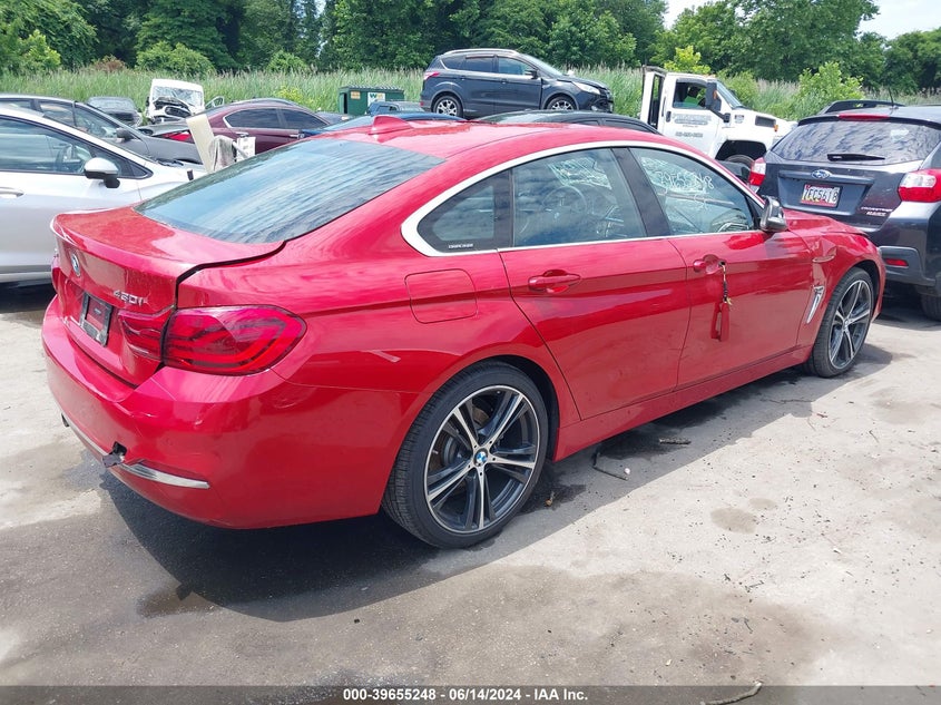 2019 BMW 430I Gran Coupe xDrive VIN: WBA4J3C55KBL07451 Lot: 39655248