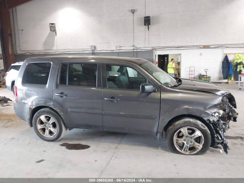 2014 Honda Pilot Ex VIN: 5FNYF4H45EB009530 Lot: 39655265