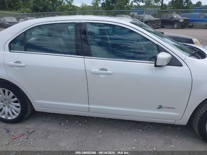 2012 Ford Fusion Hybrid VIN: 3FADP0L3XCR192590 Lot: 39655266