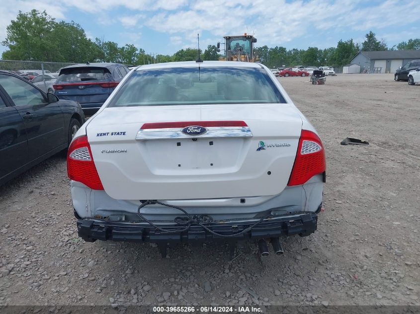 2012 Ford Fusion Hybrid VIN: 3FADP0L3XCR192590 Lot: 39655266