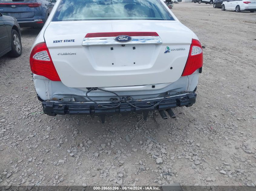 2012 Ford Fusion Hybrid VIN: 3FADP0L3XCR192590 Lot: 39655266